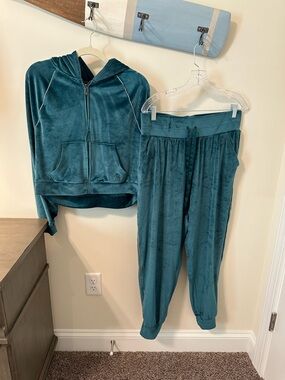 Victorias Secret on point velour rhinestone tracksuit
